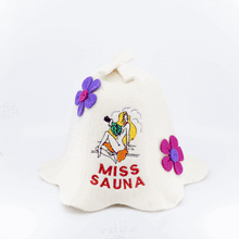 Czapka do sauny 'Miss Sauna' 100% wełna