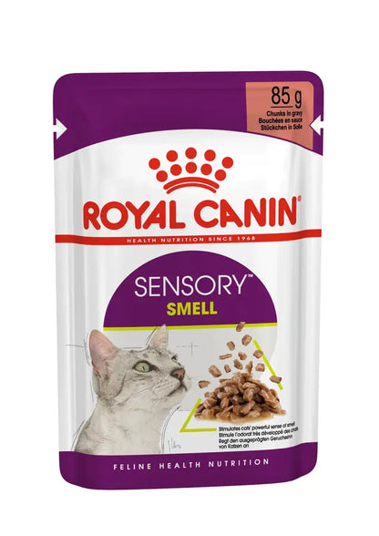 SENSORY™ SMELL Chunks in Gravy - Drėgnas Pašaras Suaugusioms Katėms 12x85g