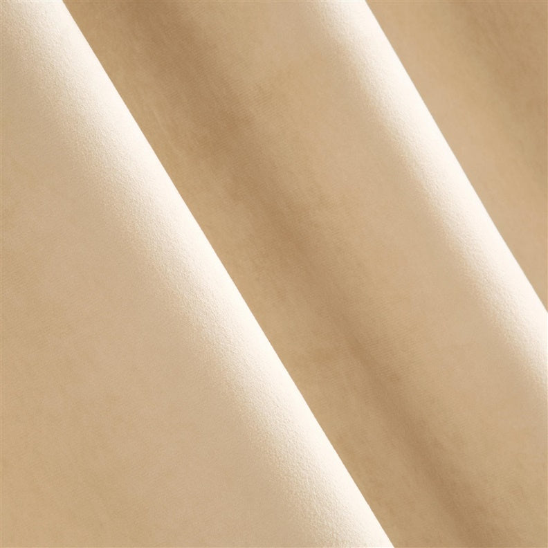 Zasłona Pierre piaskowa, kółka 140x250 cm