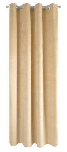Užuolaida Pierre smėlinė, žiedai 140x250 cm