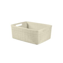 CURVER JUTE storage box, 12 l, cream, 36×28×15 cm