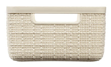 Storage box CURVER JUTE, 5 l, cream, 27×20×11 cm