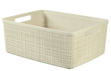 CURVER JUTE storage box, 12 l, cream, 36×28×15 cm