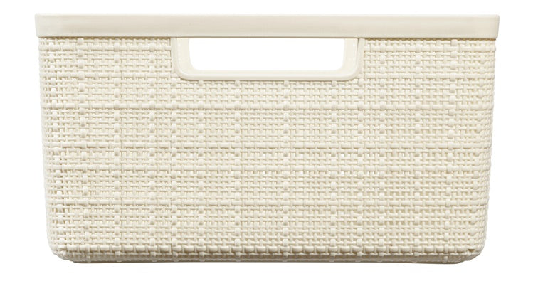CURVER JUTE storage box, 12 l, cream, 36×28×15 cm