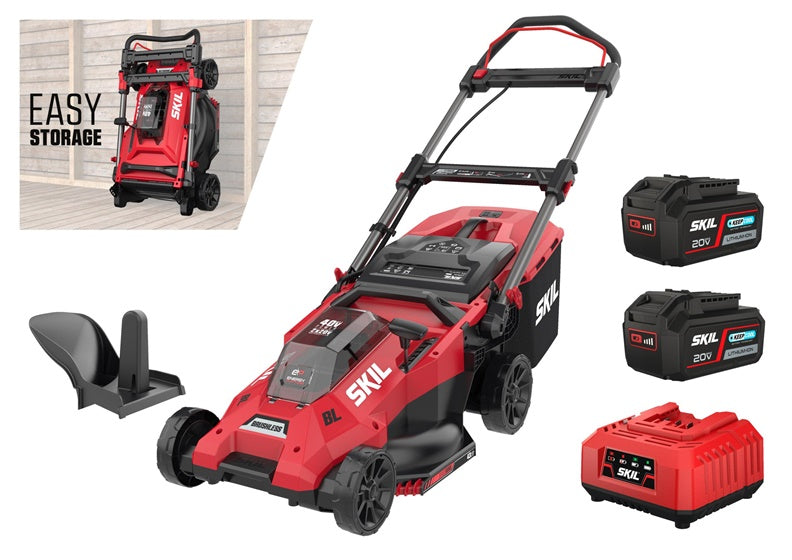 Cordless Lawnmower SKIL, 43 cm, 2x18V, 2x4Ah