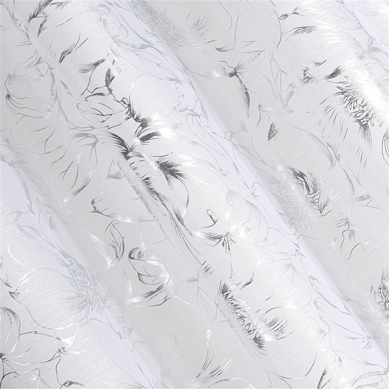 Zasłona Feza 140x250 cm, biała, na kółkach