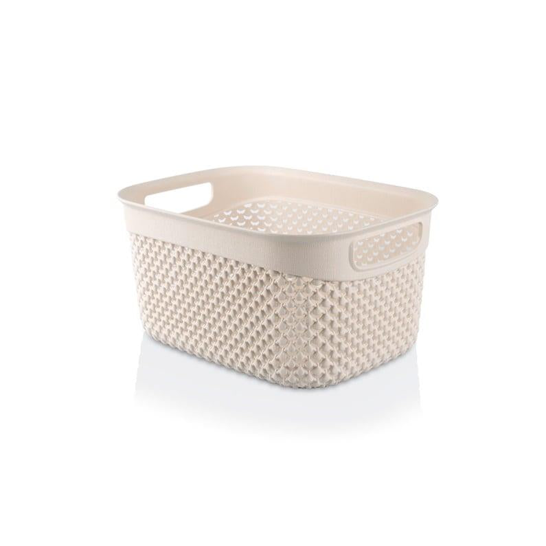Basket DROP 3.3 l, cream, 23x17x12 cm