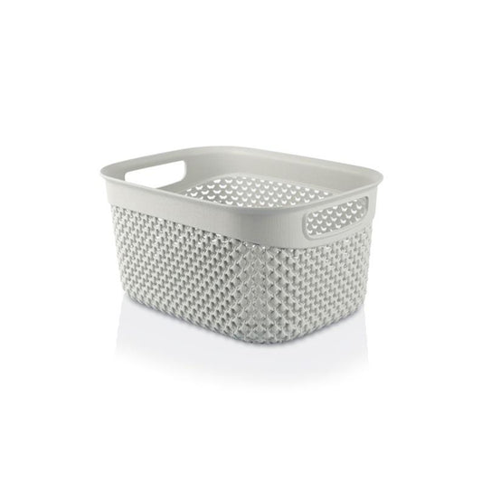 Basket DROP 3.3 l, grey, 23x17x12 cm