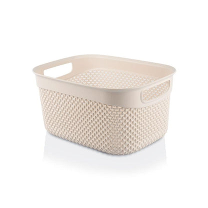 Kosz DROP 6,6 l, kremowy 29x21x15 cm