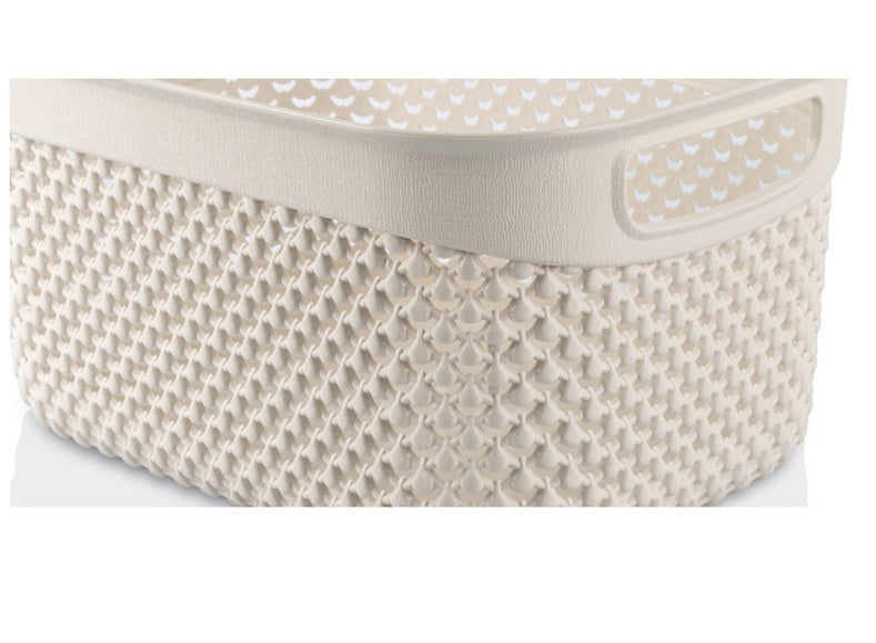 Basket DROP 3.3 l, cream, 23x17x12 cm