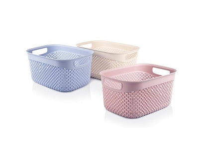 Basket DROP 3.3 l, cream, 23x17x12 cm