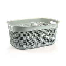 Laundry basket DROP 33 l, grey, 55x36x25 cm