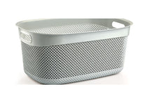 Laundry basket DROP 33 l, grey, 55x36x25 cm