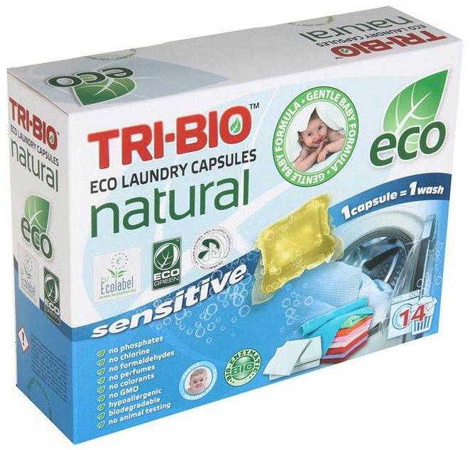 Laundry capsules TRI-BIO SENSITIVE, 14 pcs.