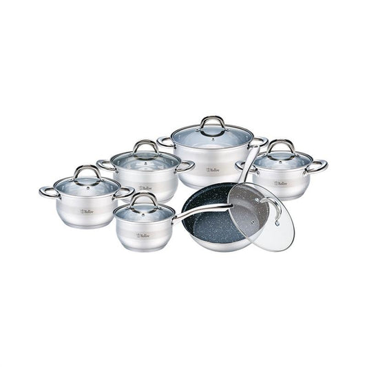 Pot set 12 pcs, Salerno BR-4004