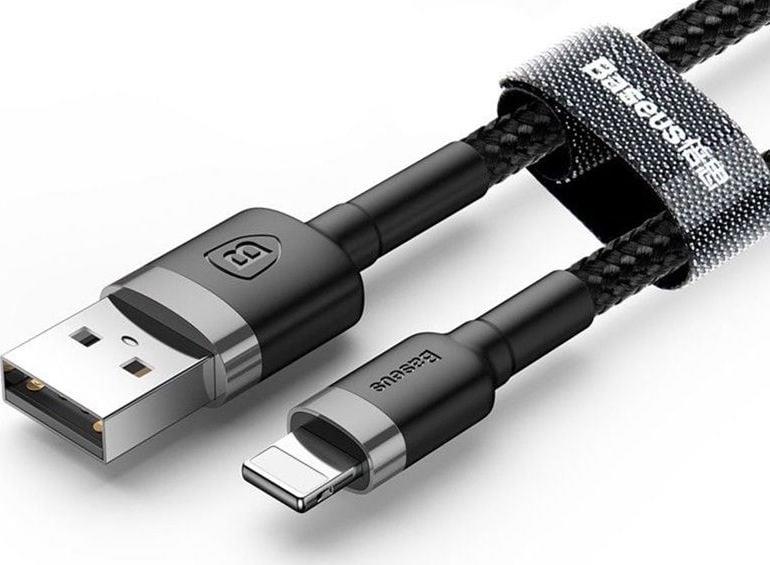 Laidas BASEUS USB TypeA M, Lightning M, 2m juodas CALKLF-CG1