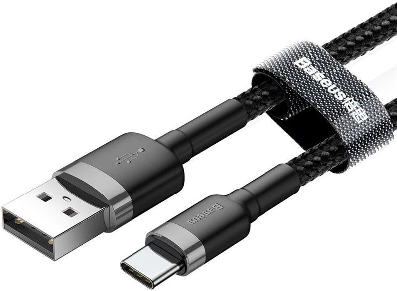Kabelis BASEUS USB TypeA M, USB TypeC M, 2m, juodas