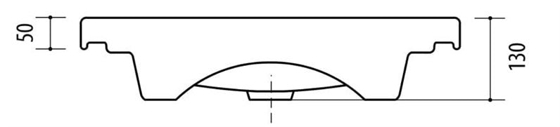 Umywalka RIVA 50C-1, 490×370 mm