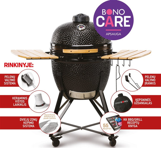Kepsninė KAMADO BONO GRANDE, 59 cm, juoda