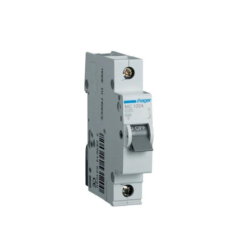 Automatic circuit breaker HAGER 1P C 6kA, 32 A