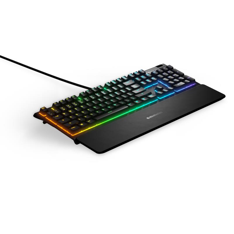 Žaidimų klaviatūra Steelseries Apex 3, anglų (US), juoda