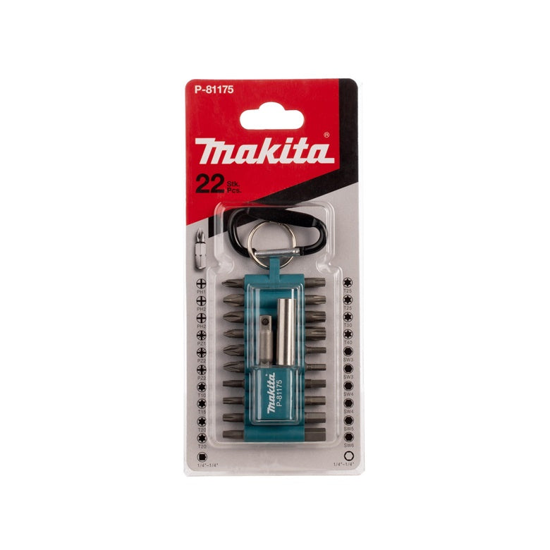 Zestaw bitów Makita P-81175, 22 szt.