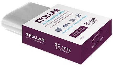 Stollar SAT55 Vacuum Sealing Bags, 25 cm x 15 cm, 50 pcs.