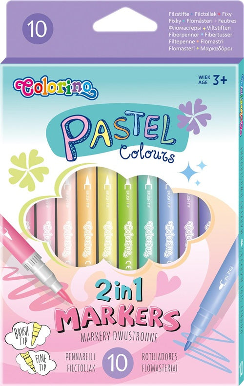 Pastel Double-Sided Markers 10 colours 80875PTR