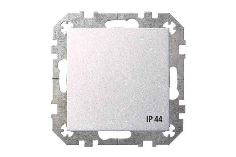 Gniazdo LIREGUS EPSILON, kolor metaliczny, IP44