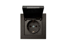 Socket LIREGUS EPSILON, black, IP44