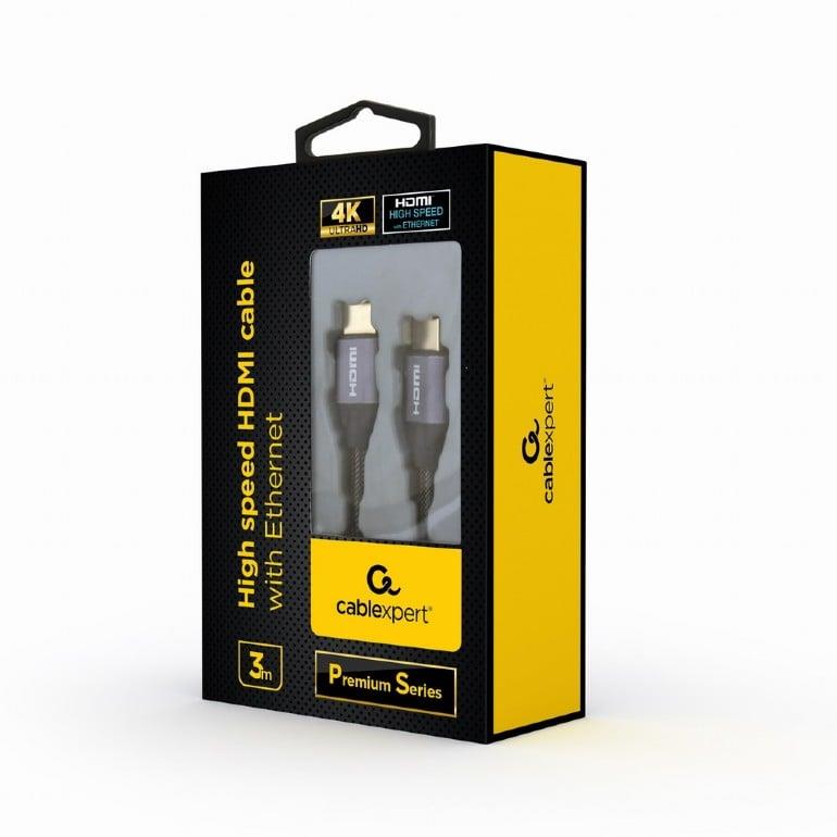 Cable GEMBIRD HDMI M, HDMI M, 3m, grey CCBP-HDMI-3M