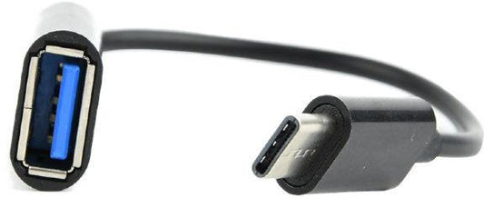 Kabelis GEMBIRD USB Type C M, USB Type A M, 0.2m, juodas