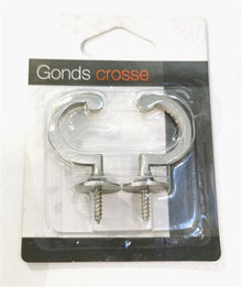 Curtain cord hooks, silver, 2 pcs.