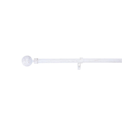 Curtain rod set, telescopic, single, D19, 120-210 cm
