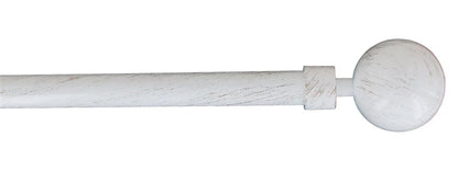 Curtain rod set, telescopic, single, D19, 120-210 cm