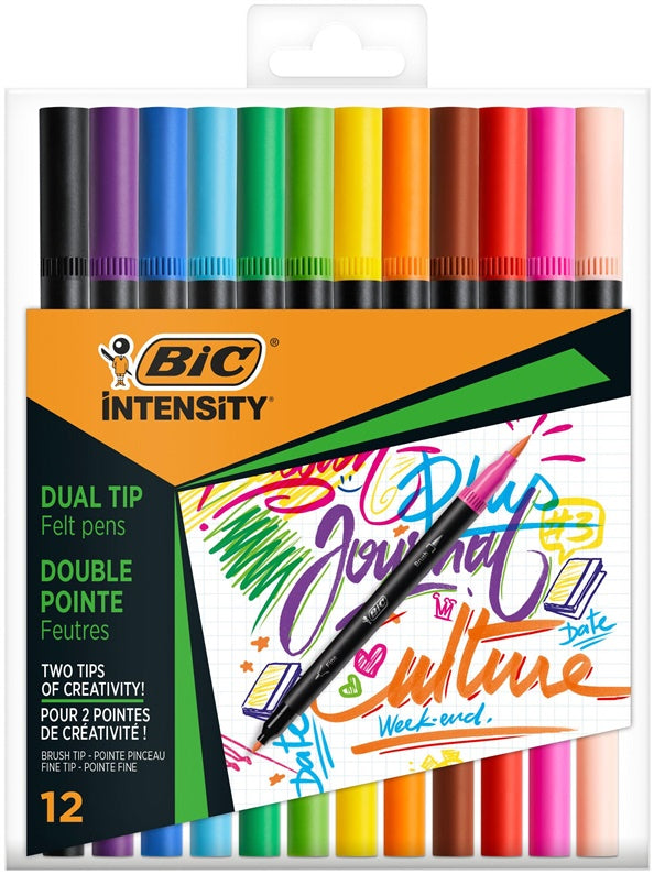Intensity Dual Tip Markers, 12 colours, 989695