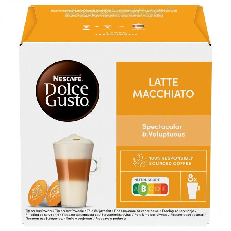 Kavos kapsulės Dolce Gusto Latte Macchiato 16 vnt.183 kg,