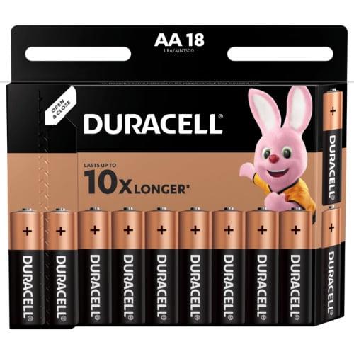 DURACELL AA/LR06 Batteries, 1.5V, 18 pcs.