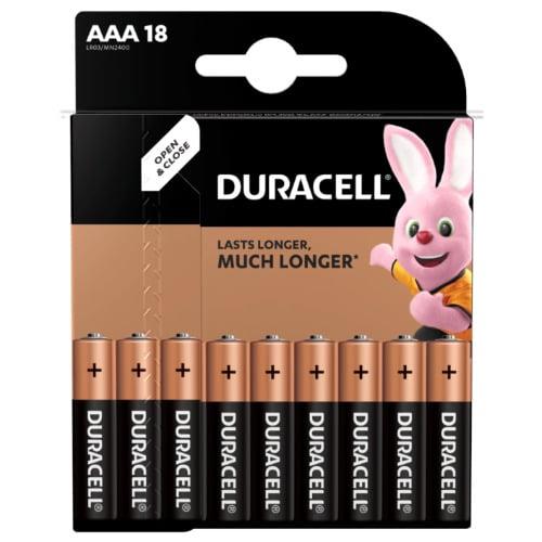 Batteries DURACELL AAA/LR03, 1.5V, 18 pcs.