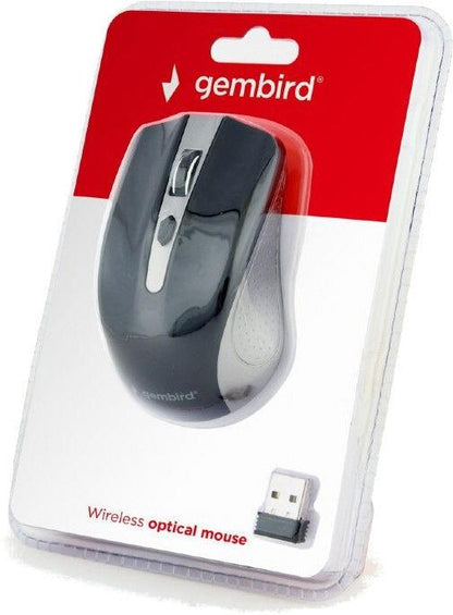 Mysz komputerowa bezprzewodowa GEMBIRD MUSW-4B-04, czarno-szara