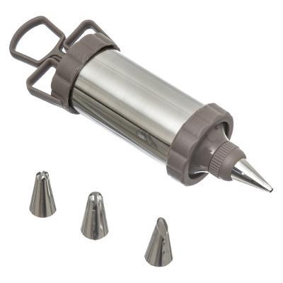 Confectionery syringe with 4 nozzles