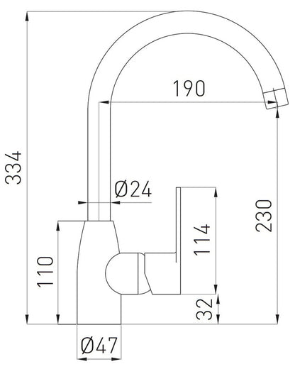 Kitchen mixer Cordoba BCD4