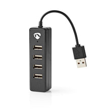 USB 2.0-разветвитель, 4 порта, чёрный