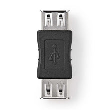 Adapter NEDIS USB typu A żeński, USB typu A żeński, czarny