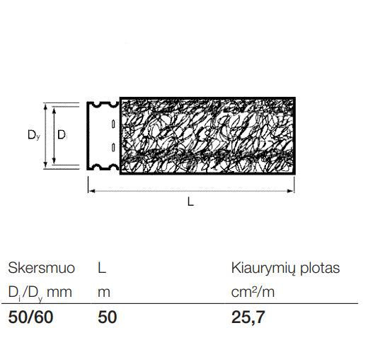 Rura drenarska z filtrem kokosowym Wavin Ø 50/60 mm 50 m