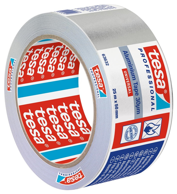 Taśma aluminiowa samoprzylepna, Tesa Universal, 25 m x 50 mm