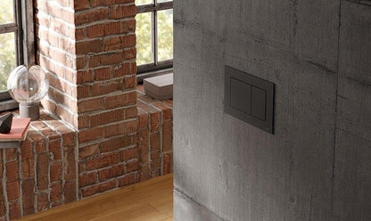 TECE 9240407 Black Dual Flush Plate