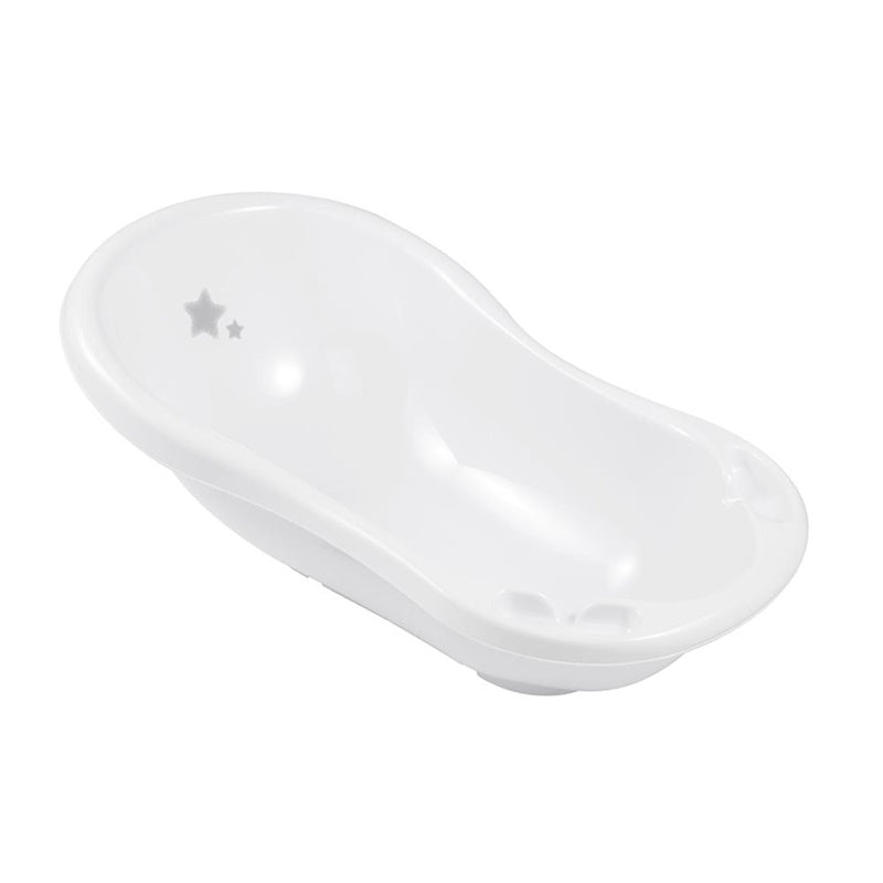Keeeper Stars baby bath, with plug, white, 84 cm