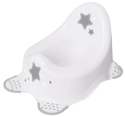 Nocnik dziecięcy Stars, antypoślizgowy, biały
