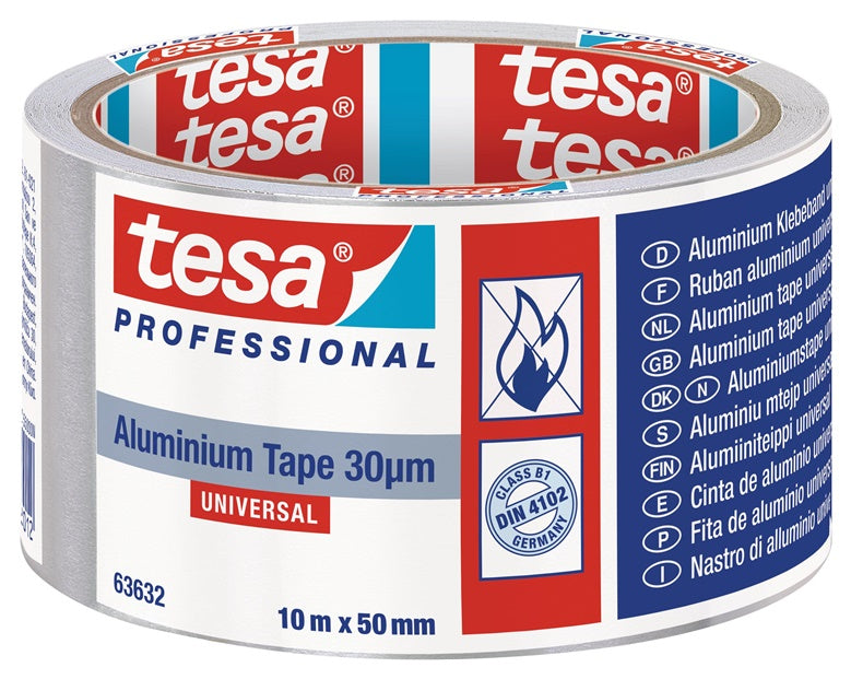 Taśma aluminiowa samoprzylepna, Tesa Universal, 10 m x 50 mm